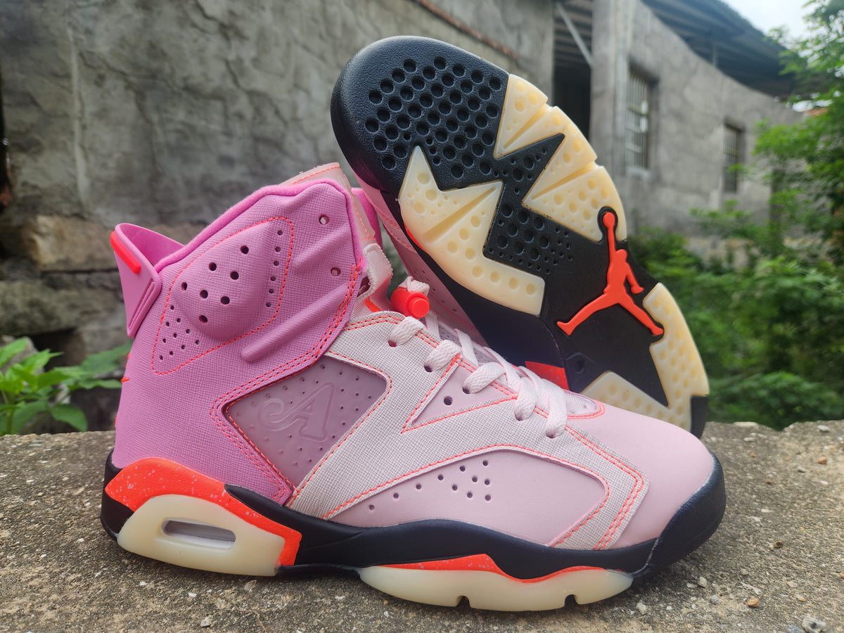 Awake NY x Air Jordan 6 Shoes - Playful Pink