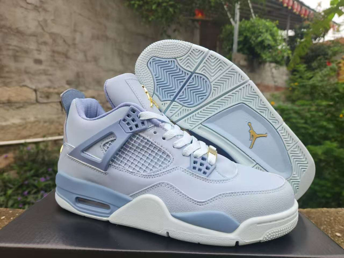 Air Jordan 4 Retro "Grey Blue" Basketball Shoes (EU 40–47)