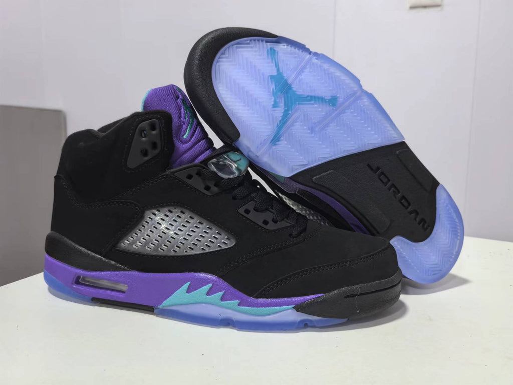 Jordan 5 Black Grape Sneakers