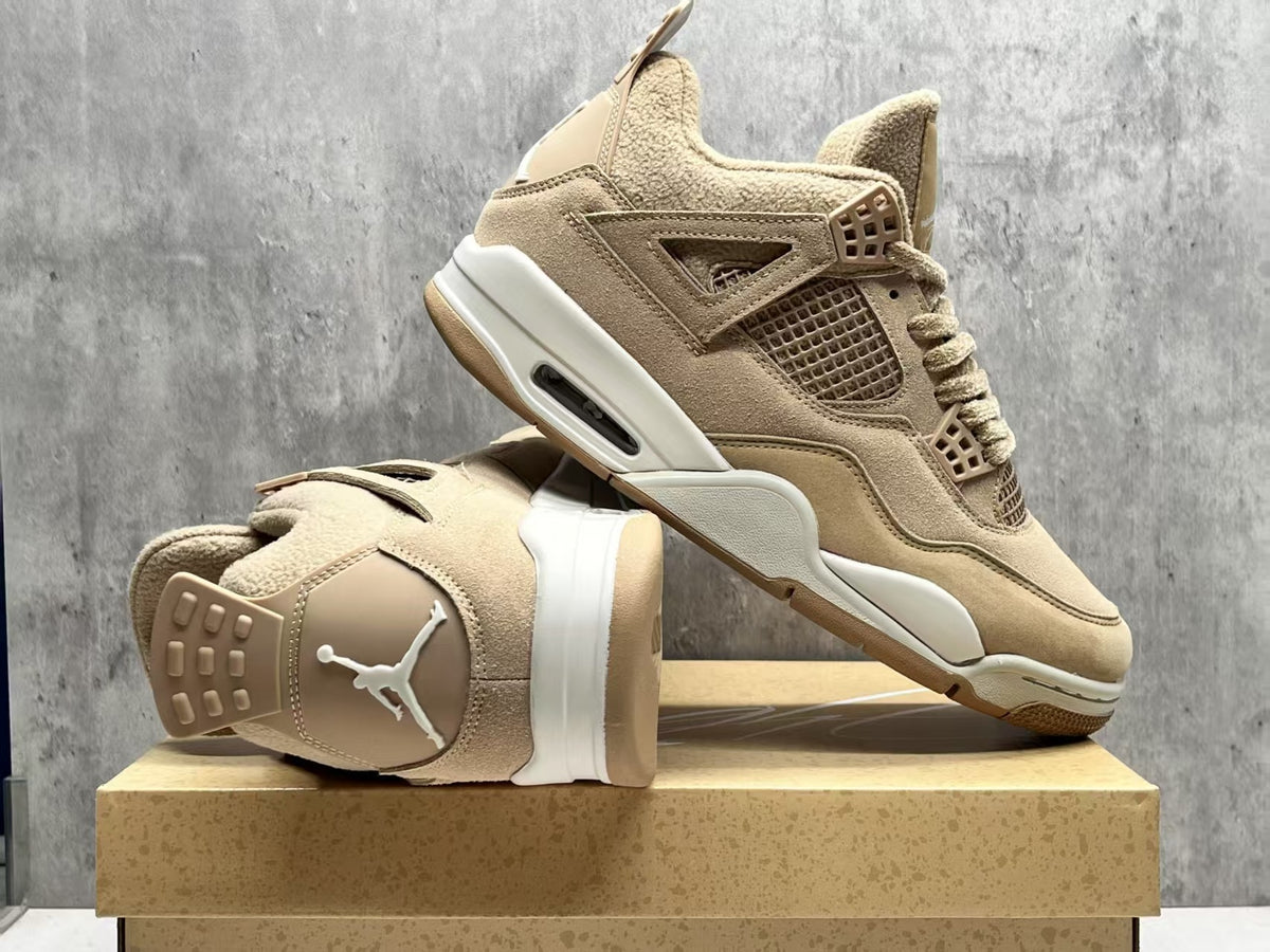 Air Jordan 4 Retro "Milk Tea" Beige Cream Basketball Shoes (EU 36–47.5, Half Sizes)
