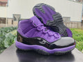 Air Jordan 11 Retro Black and Purple Sneakers