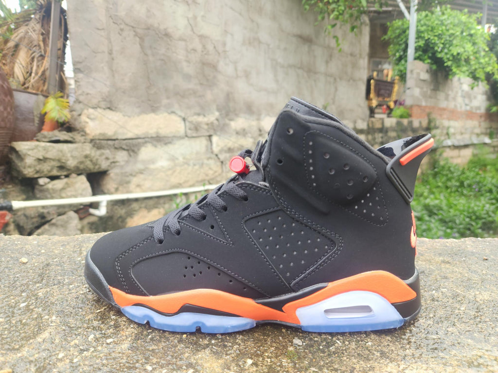 Air Jordan 6 Retro "Shattered Backboard" Black Orange Basketball Shoes (EU 40–47)