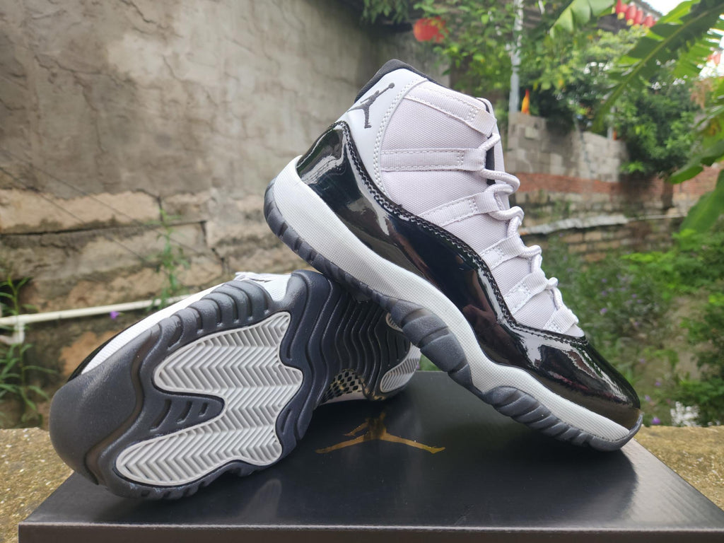 Air Jordan 11 Grey and Black Sneakers