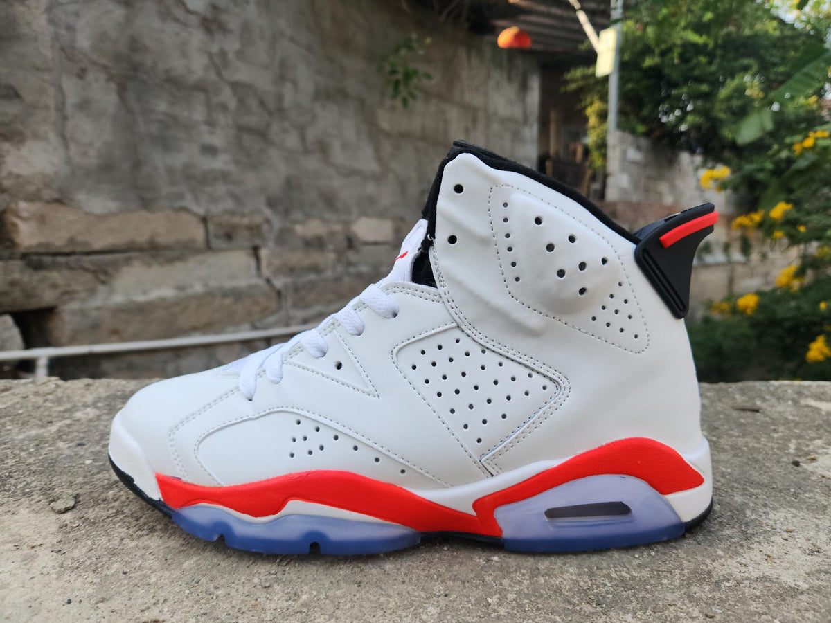 Air Jordan 6 Retro White Infrared Black CT8529-105 Basketball Shoes (EU 40–47)