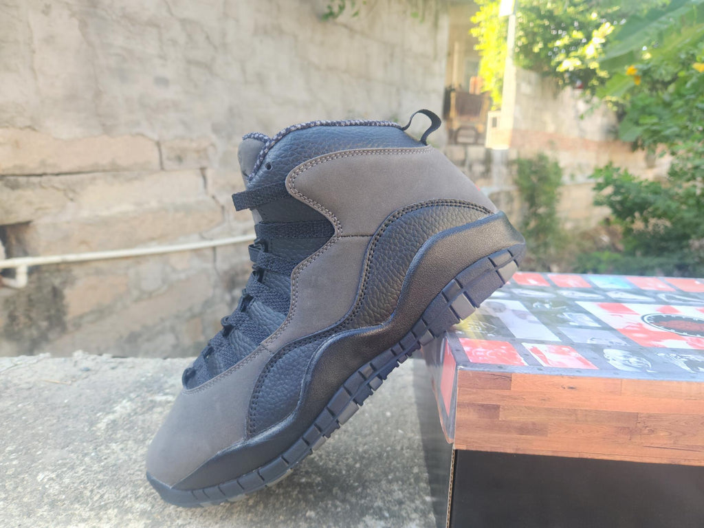 Air Jordan 10 Retro Shadow Grey Black Sneakers