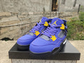 Air Jordan 4 Retro Purple Yellow Basketball Shoes (EU 40–47)