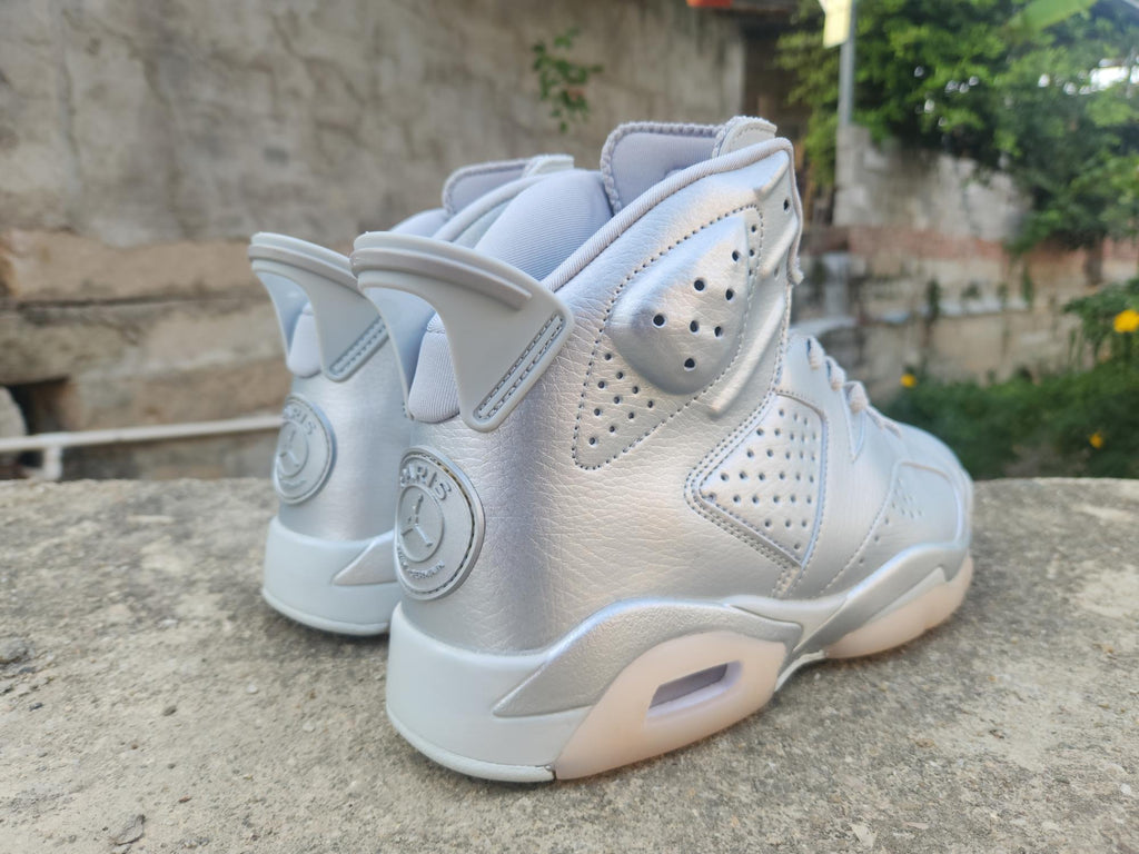Air Jordan 6 "All Silver" Basketball Shoes Men's & Women's (EU 36–47)