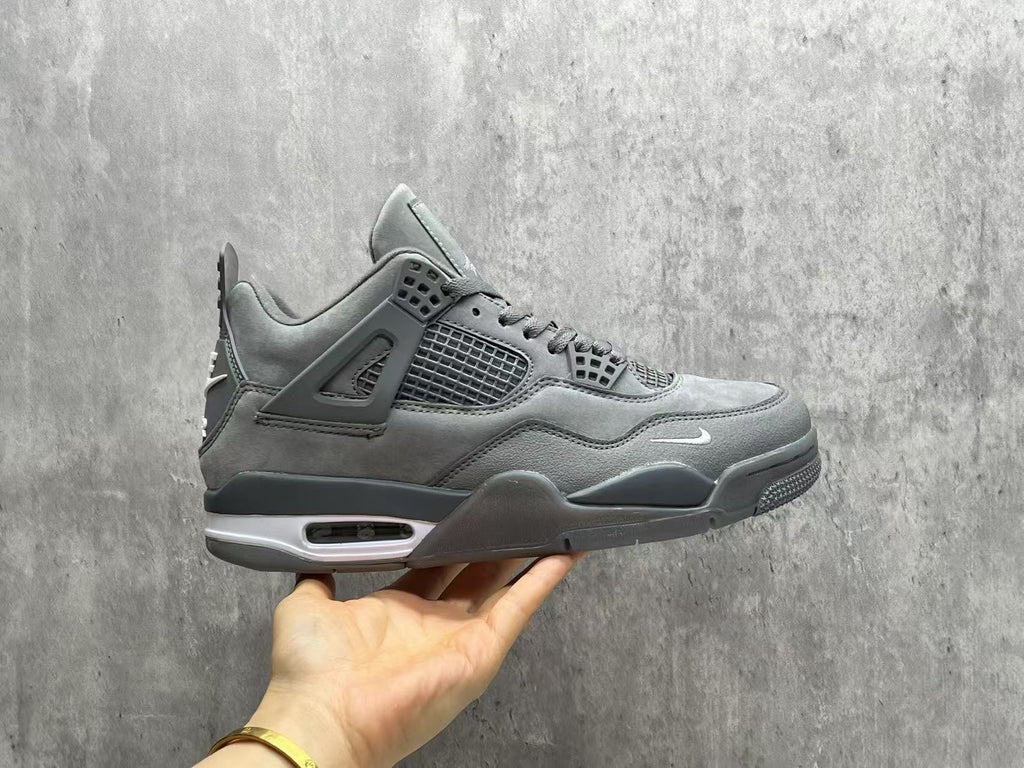 Air Jordan 4 Retro "Cool Grey" Basketball Shoes (EU 36–47.5, Half Sizes)