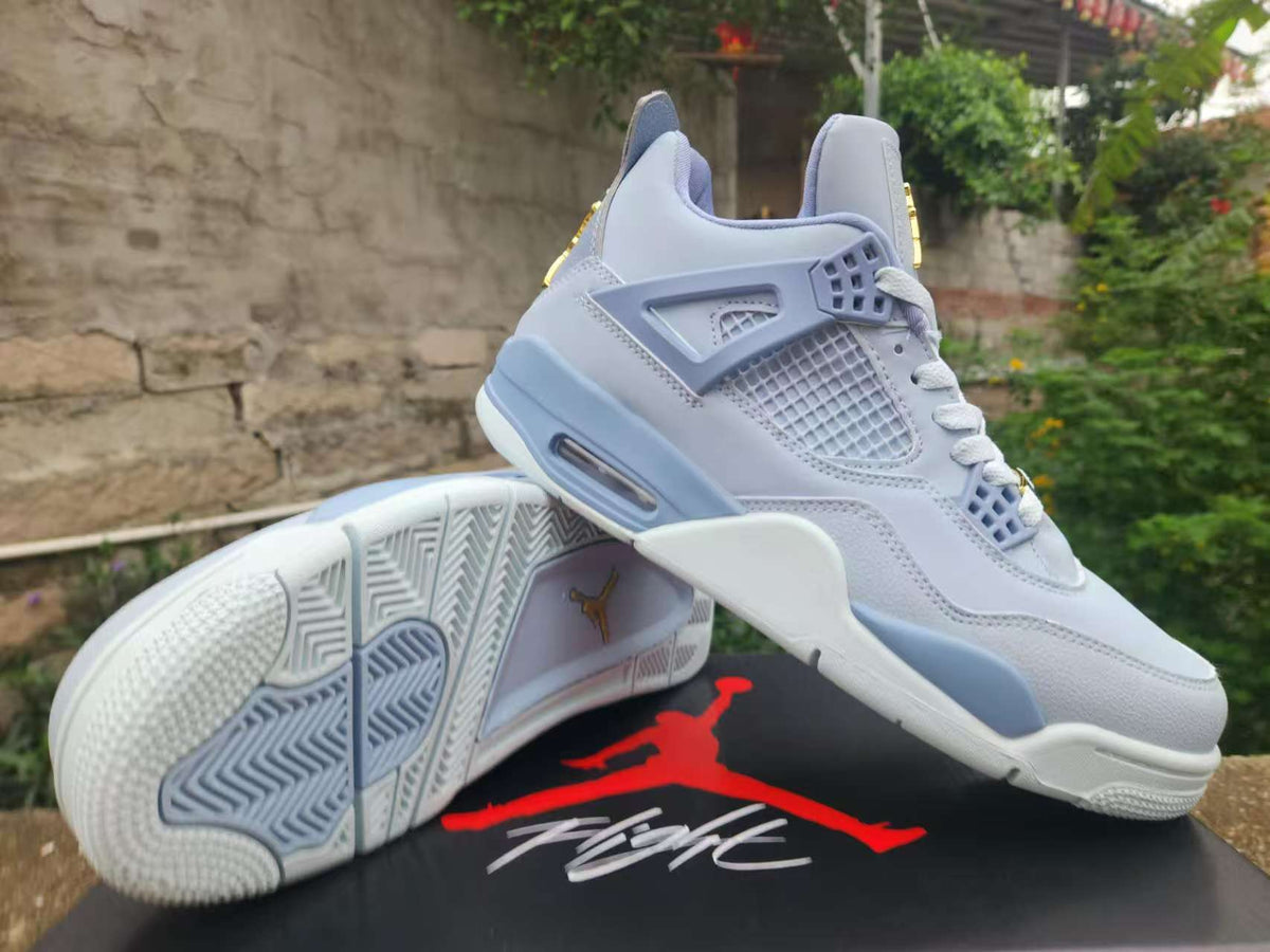 Air Jordan 4 Retro "Grey Blue" Basketball Shoes (EU 40–47)