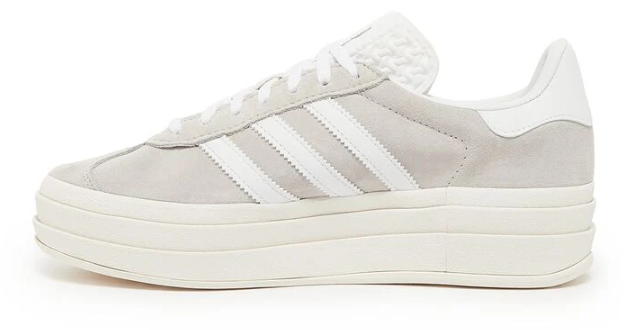 Women's adidas Gazelle Bold Shoes - Grey/White HQ6893