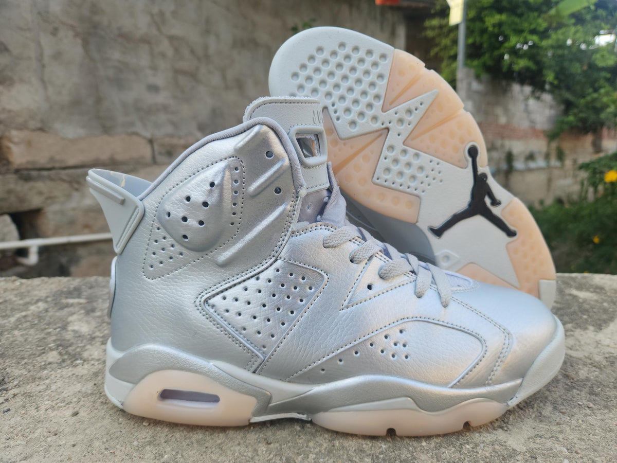 Air Jordan 6 "All Silver" Basketball Shoes Men's & Women's (EU 36–47)