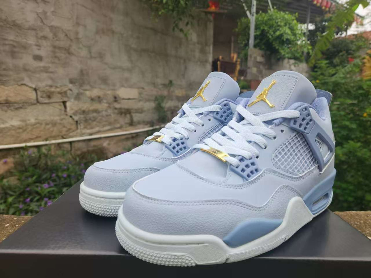 Air Jordan 4 Retro "Grey Blue" Basketball Shoes (EU 40–47)