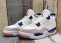 Air Jordan 4 Retro Off-White Blue Basketball Shoes (EU 36–47)