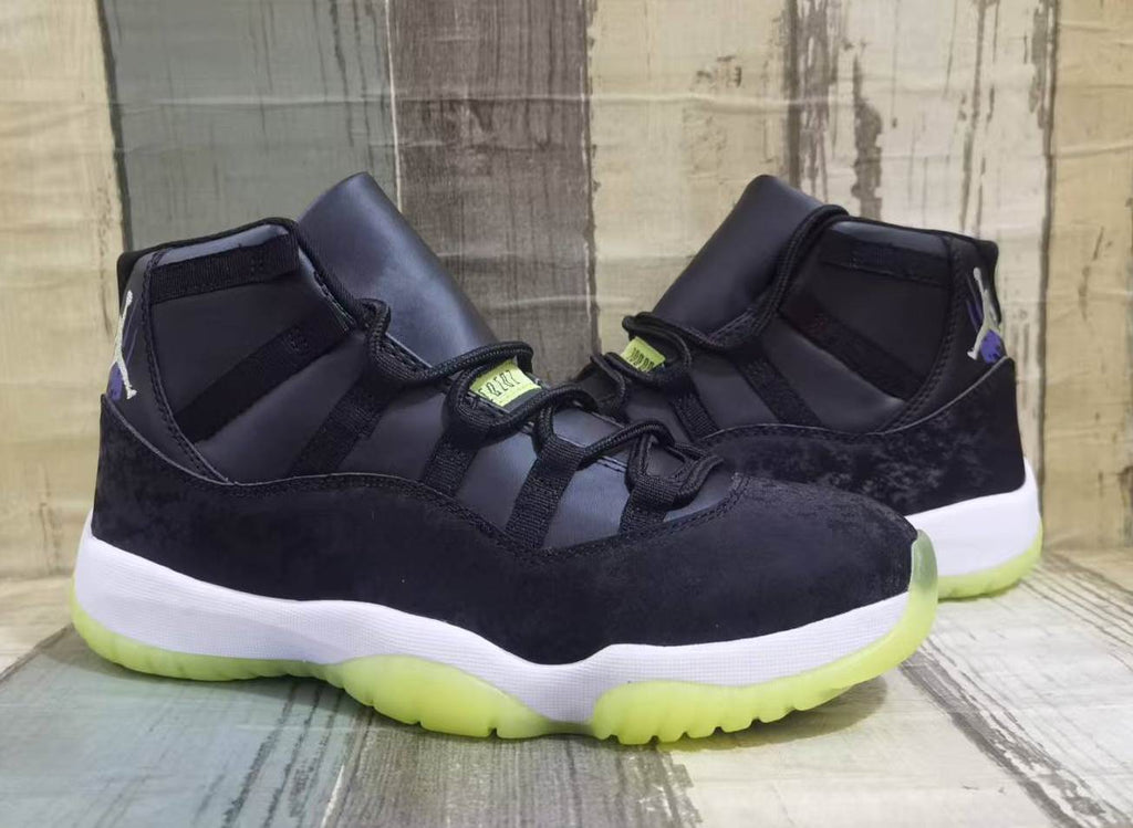 Air Jordan 11 Retro Halloween Black Barely Volt Glow-In-The-Dark | IB1378-001