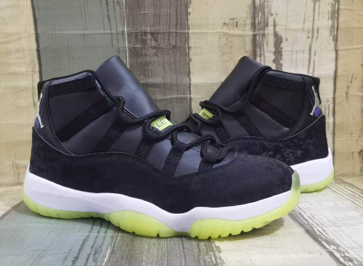 Air Jordan 11 Retro Halloween Black Barely Volt Glow-In-The-Dark | IB1378-001