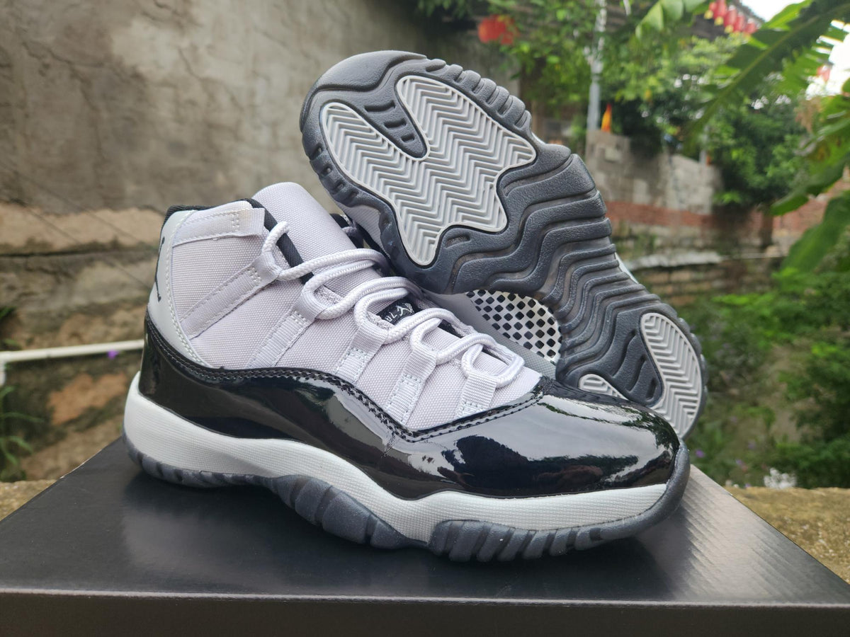 Air Jordan 11 Grey and Black Sneakers