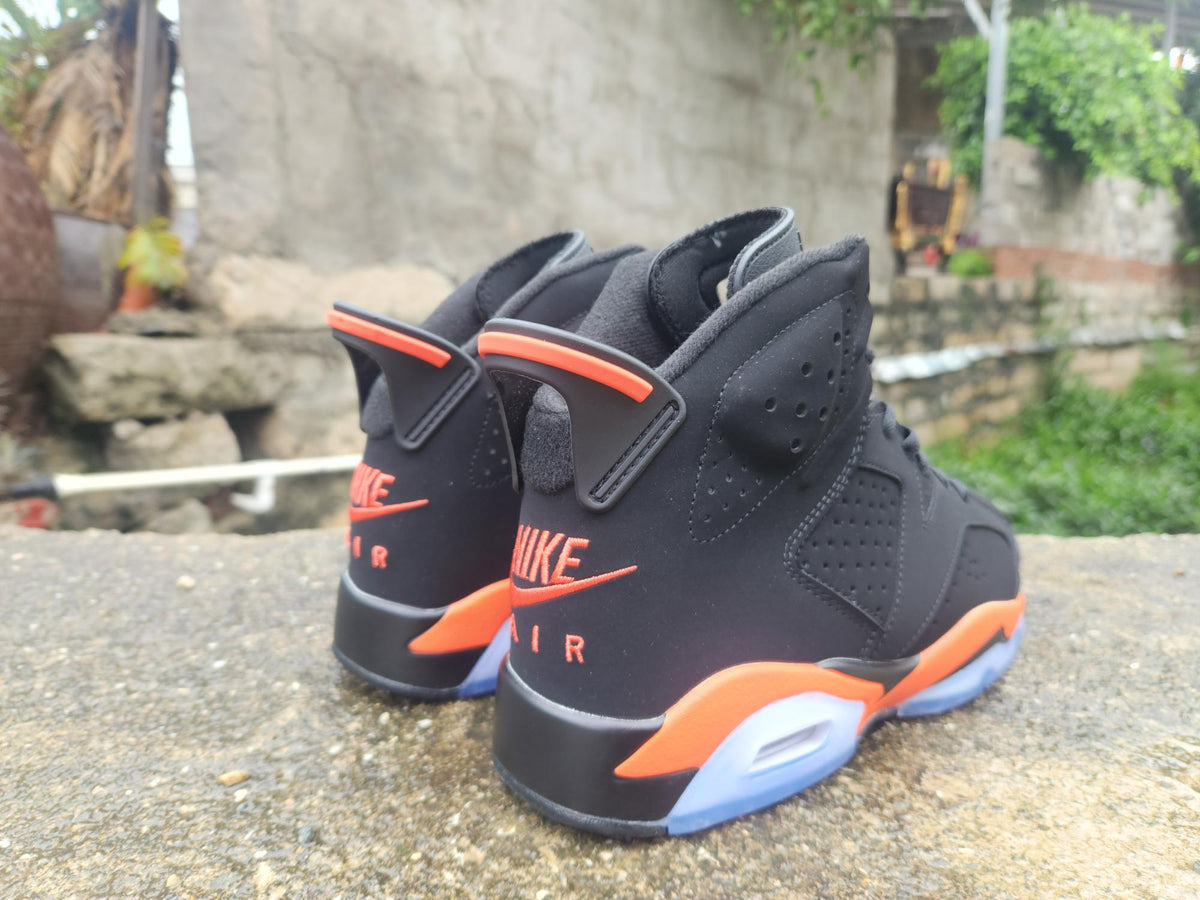 Air Jordan 6 Retro "Shattered Backboard" Black Orange Basketball Shoes (EU 40–47)