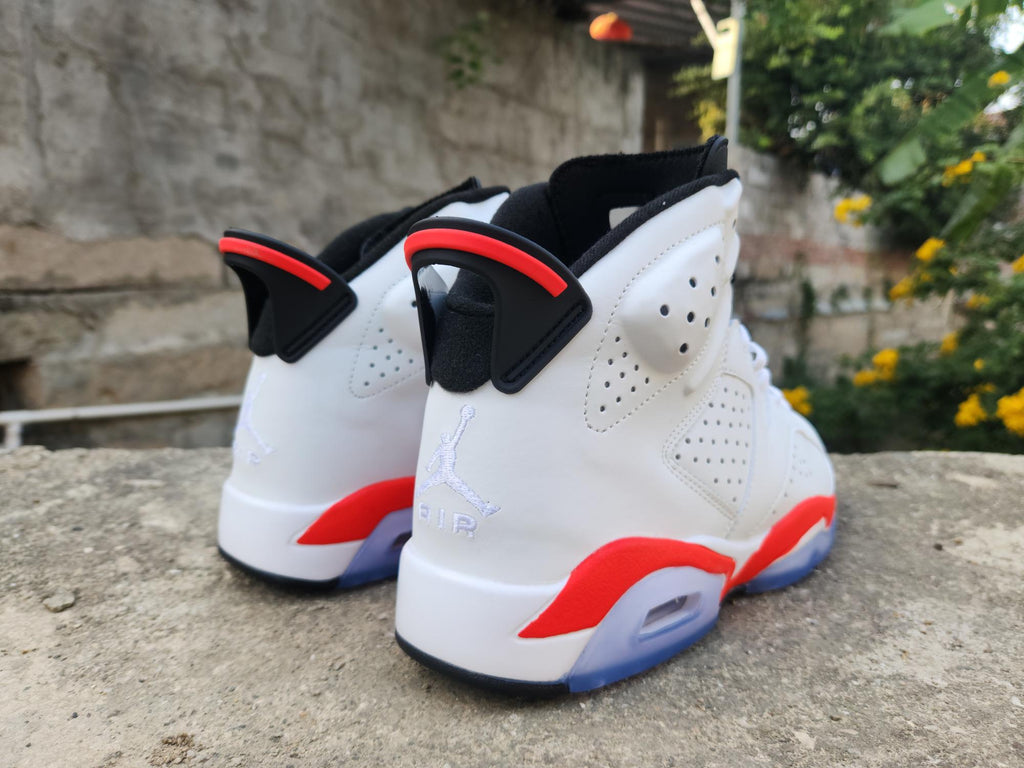 Air Jordan 6 Retro White Infrared Black CT8529-105 Basketball Shoes (EU 40–47)