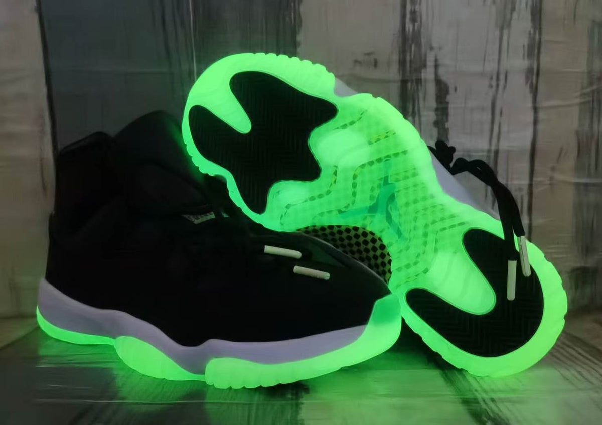 Air Jordan 11 Retro Halloween Black Barely Volt Glow-In-The-Dark | IB1378-001