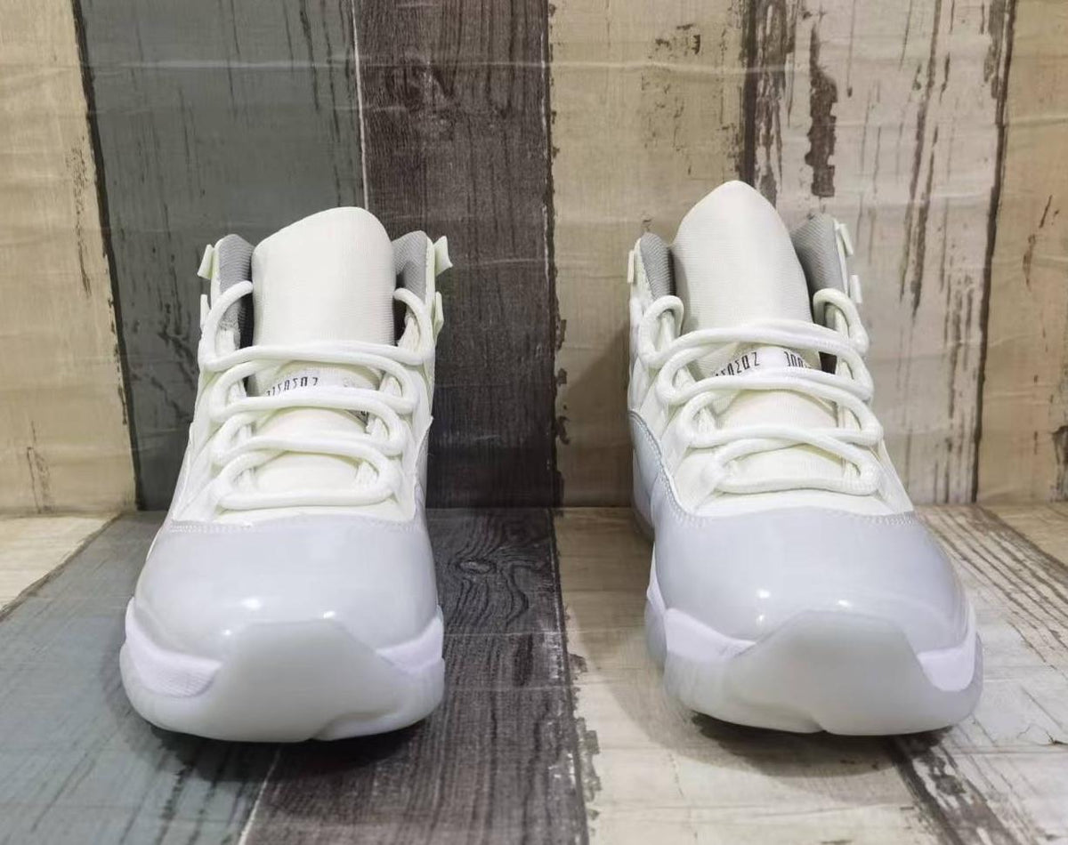 Air Jordan 11 Retro Off-White and Grey Sneakers