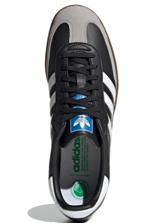 adidas Samba Vegan Shoes - Black/White/Brown H01878