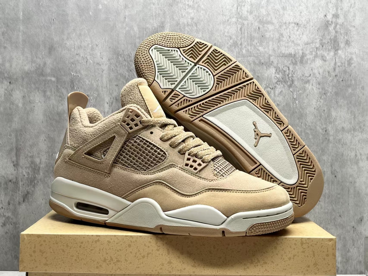 Air Jordan 4 Retro "Milk Tea" Beige Cream Basketball Shoes (EU 36–47.5, Half Sizes)