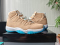 Air Jordan 11 Retro Canvas Metallic Silver Summit White Football Blue | IO8960-707