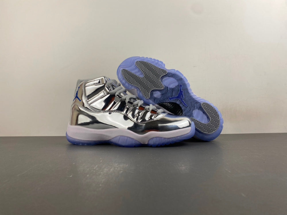 Air Jordan 11 Silver Patent Leather Shoes - CT8012-730