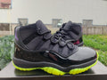 Air Jordan 11 Retro Black and Green Sneakers