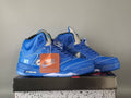 Air Jordan 5 Retro "NY" Arctic Blue Black Basketball Shoes (EU 40–47)