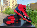 Jordan 11 Red and Black Sneakers