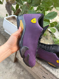 Jordan 14 Purple and Black Sneakers