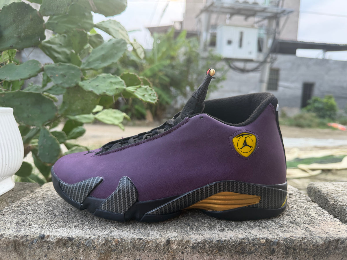 Air Jordan 14 Purple Black Sneakers