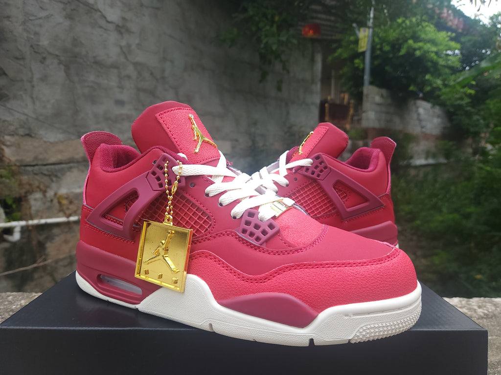 Air Jordan 4 Retro Red Purple Gold Basketball Shoes (EU 40–47)