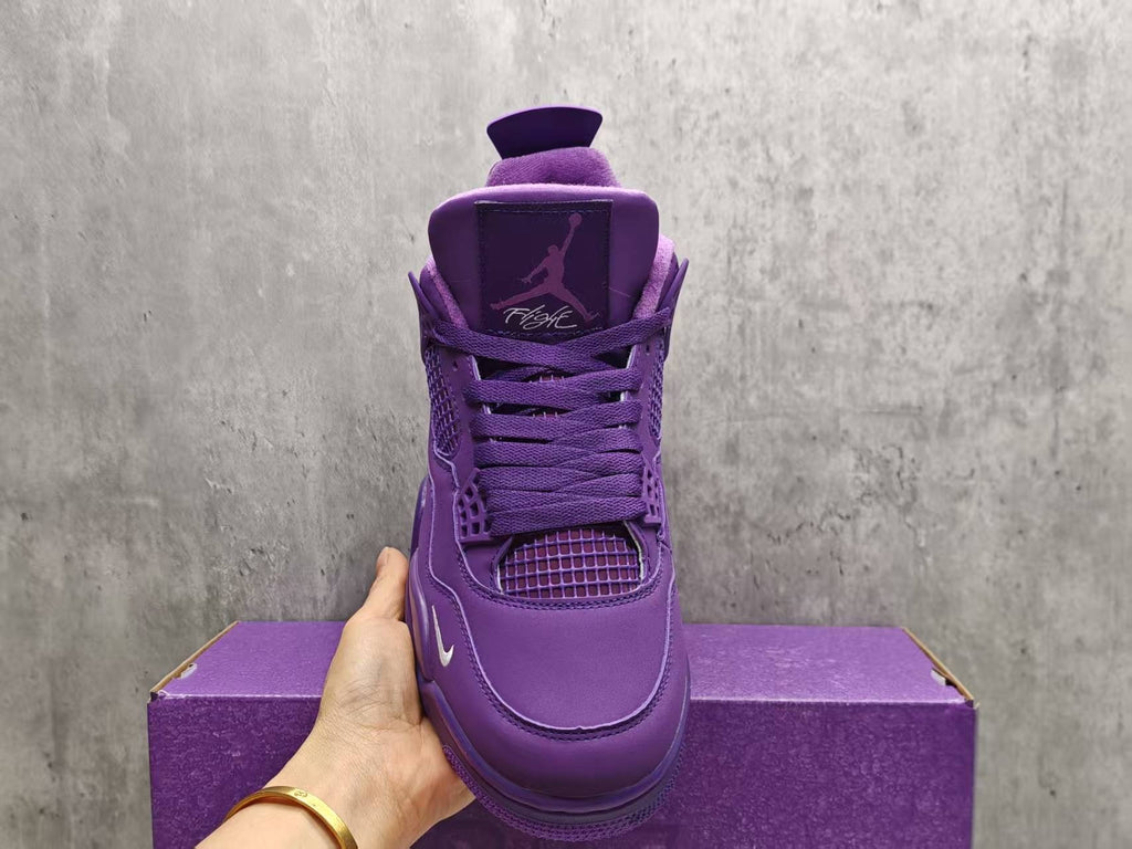 Air Jordan 4 Retro "Canyon Purple" Basketball Shoes (EU 36–47.5, Half Sizes)