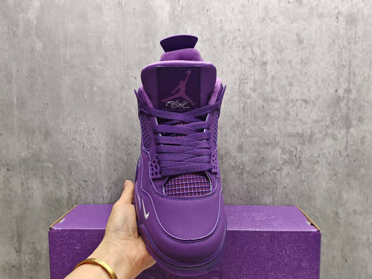 Air Jordan 4 Retro "Canyon Purple" Basketball Shoes (EU 36–47.5, Half Sizes)