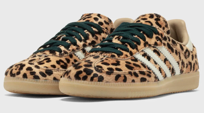 Women's adidas Samba OG Leopard Shoes - Magic Beige