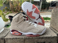 Air Jordan 6 Off-White Brown Sneakers