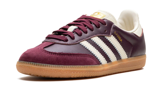 Women's adidas Samba OG Shoes - Maroon/Cream White ID04779