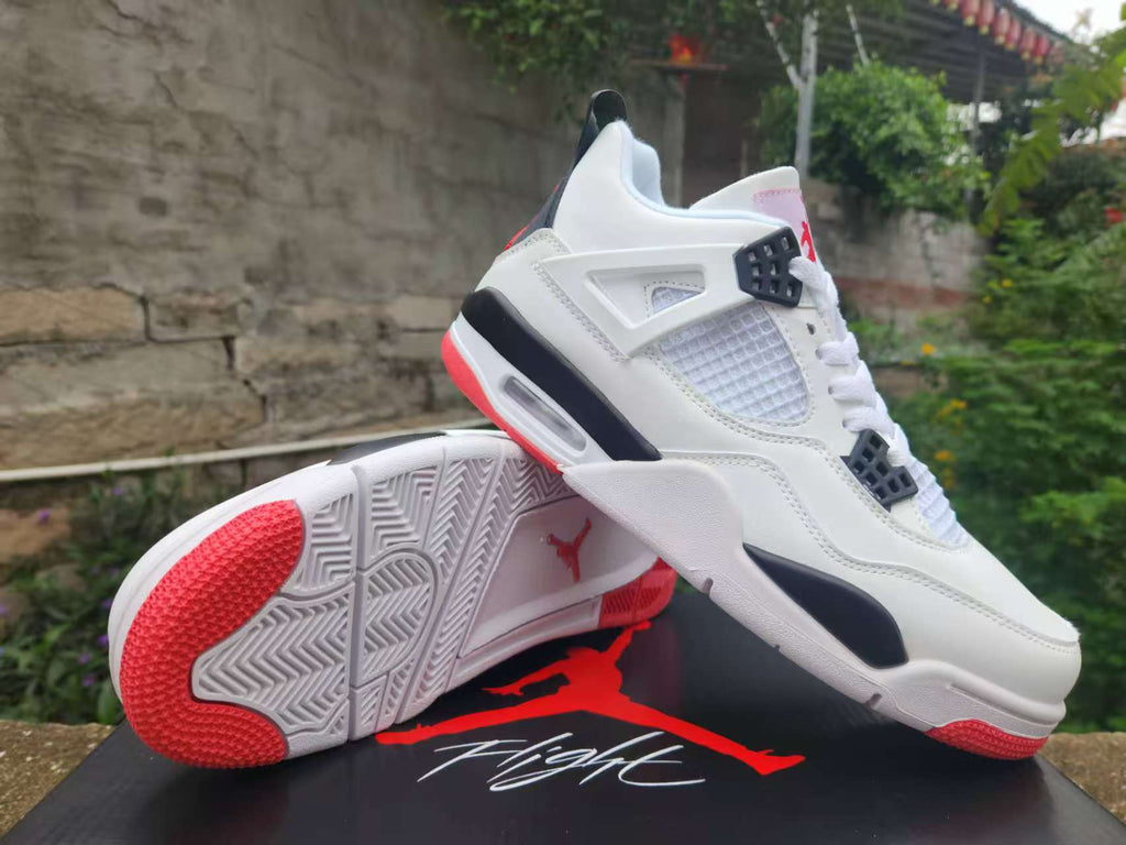 Air Jordan 4 Retro White Red Basketball Shoes (EU 40–47)