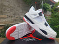 Air Jordan 4 Retro White Red Basketball Shoes (EU 40–47)