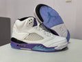 Air Jordan 5 White Grape Sneakers