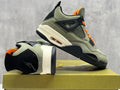 Air Jordan 4 Retro Olive Green Basketball Shoes (EU 36–47.5, Half Sizes)