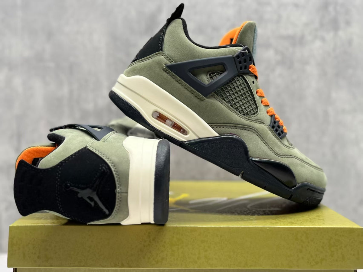 Air Jordan 4 Retro Olive Green Basketball Shoes (EU 36–47.5, Half Sizes)