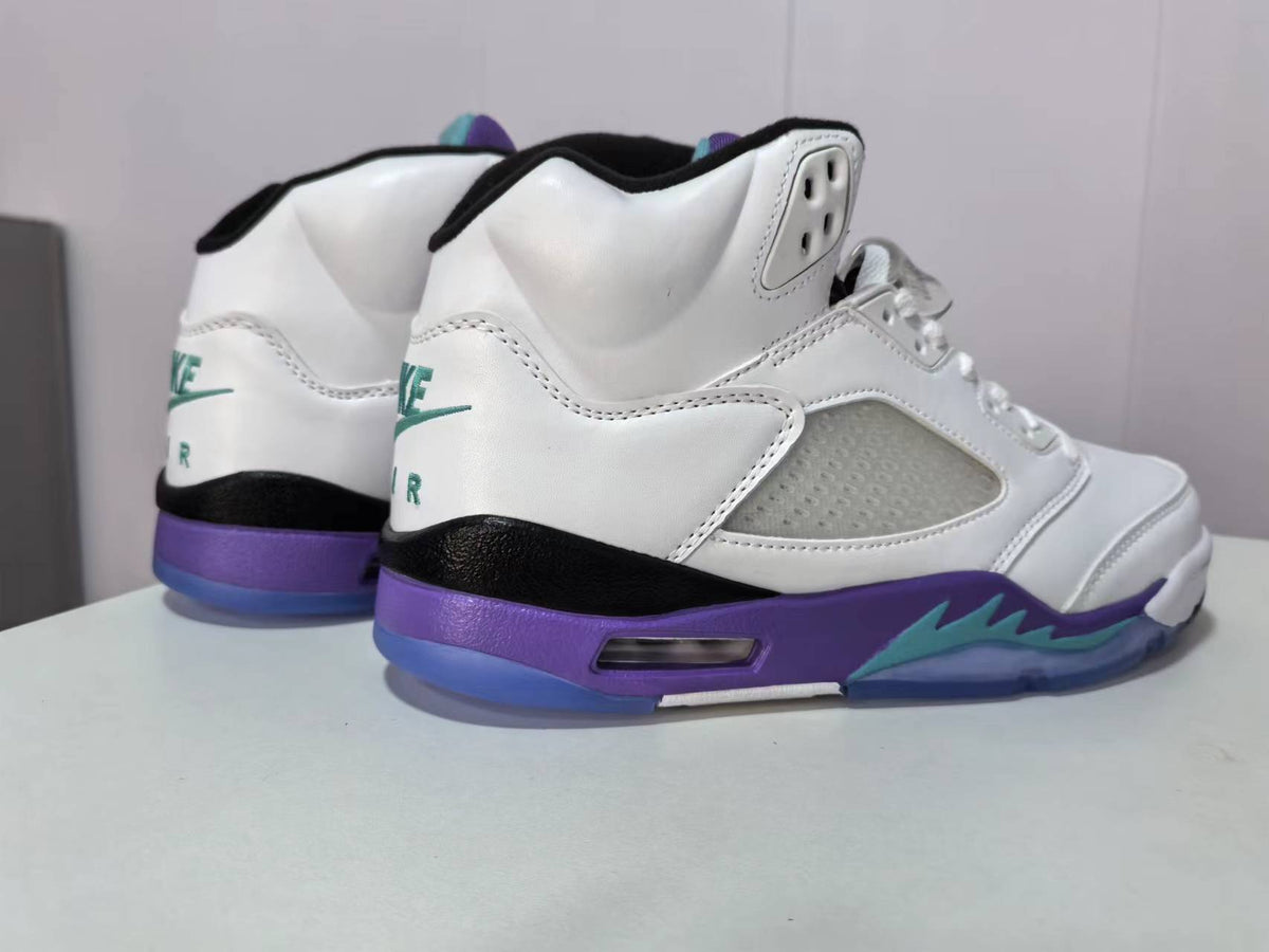 Air Jordan 5 White Grape Sneakers