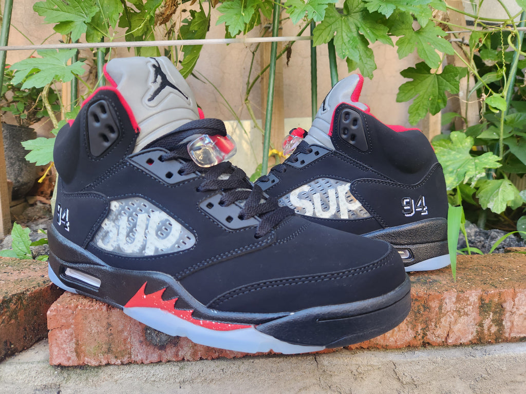 Air Jordan 5 Black Red Men's Basketball Shoes (EU 40–47)