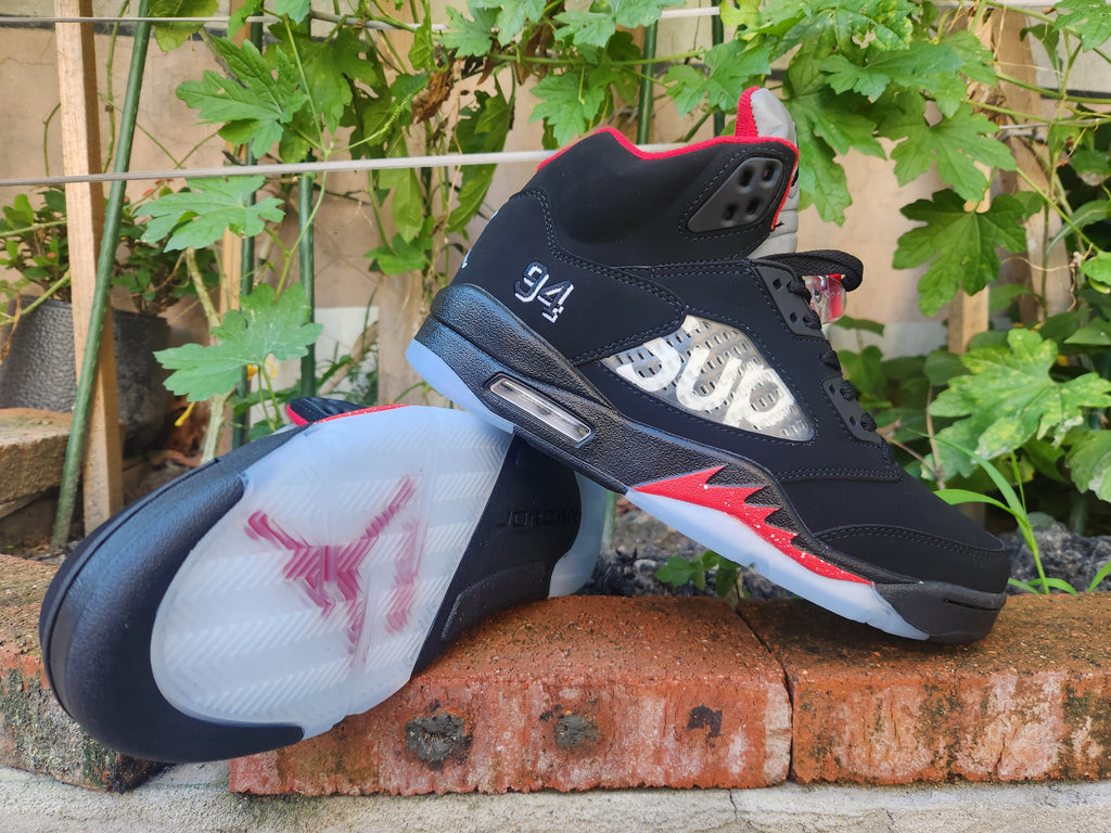Air Jordan 5 Black Red Men's Basketball Shoes (EU 40–47)