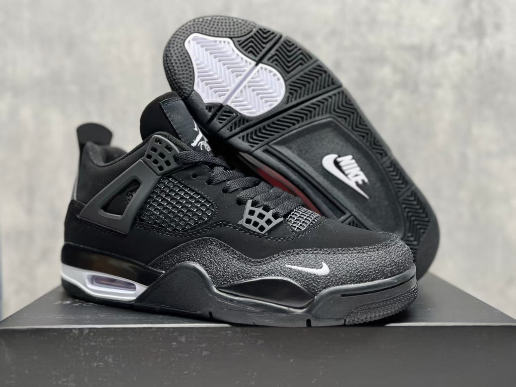 Air Jordan 4 Retro "Black Motorsport" Basketball Shoes (EU 36–47.5, Half Sizes)
