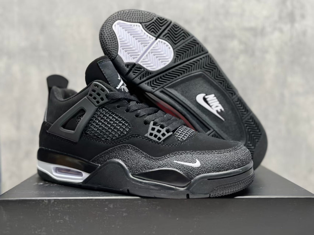 Air Jordan 4 Retro "Black Motorsport" Basketball Shoes (EU 36–47.5, Half Sizes)