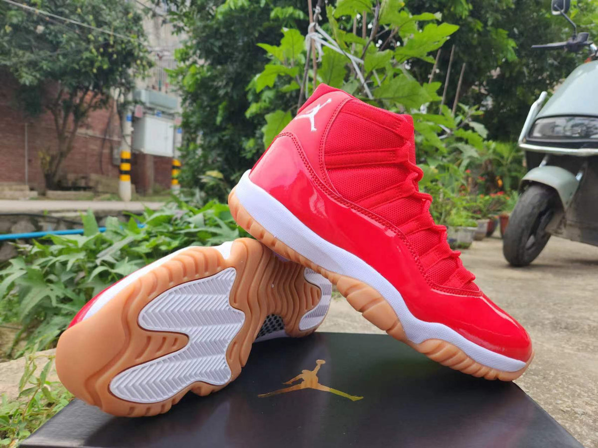 Air Jordan 11 Red Sneakers